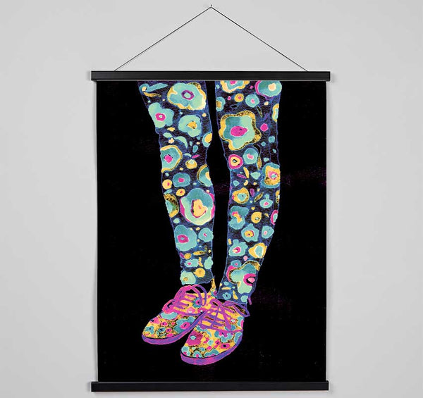 Flower Power Legs Hanging Poster - Wallart-Direct UK