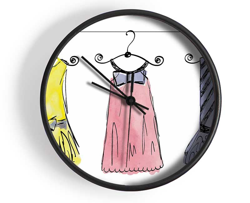 Mini Dresses Clock - Wallart-Direct UK