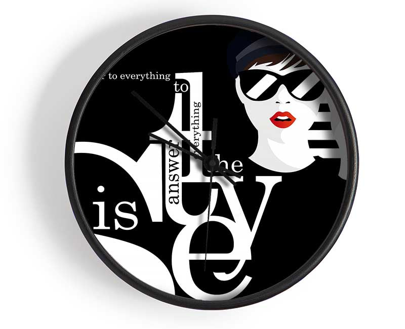 Style Is The Answer Clock - Wallart-Direct UK