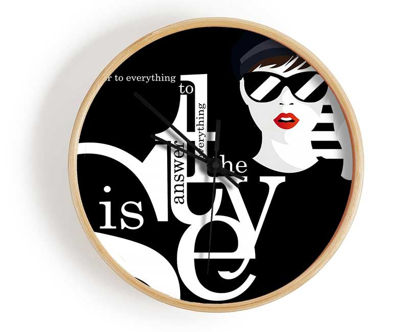 Style Is The Answer Clock - Wallart-Direct UK