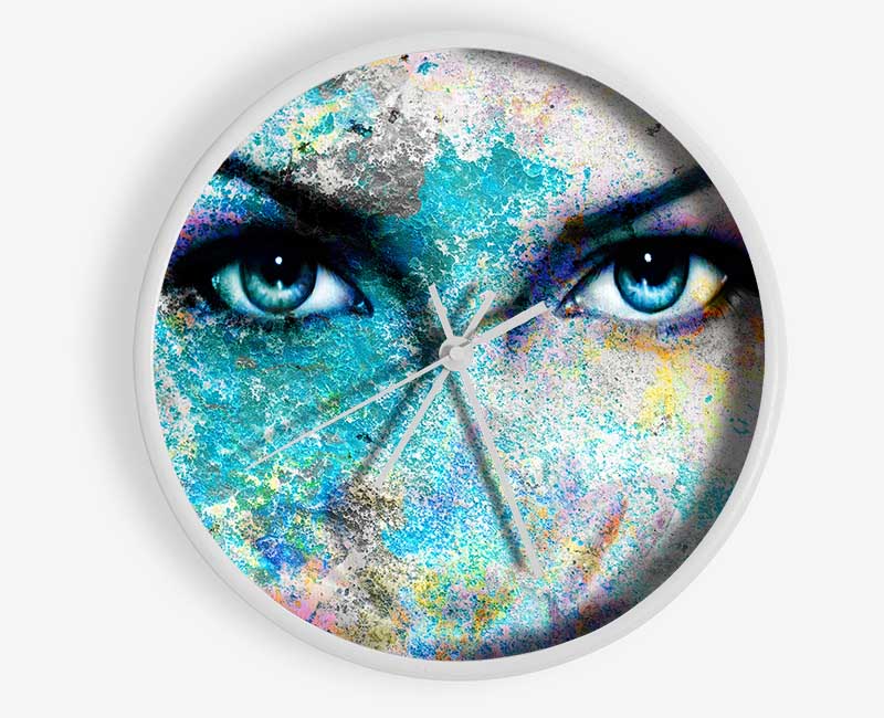 Its All In The Eyes Clock - Wallart-Direct UK