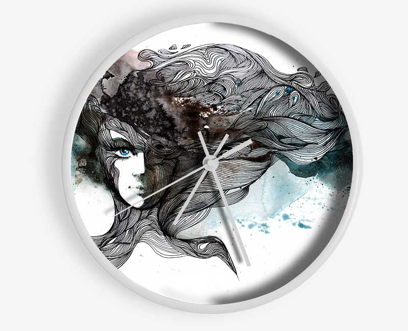 Connections Of Time Clock - Wallart-Direct UK