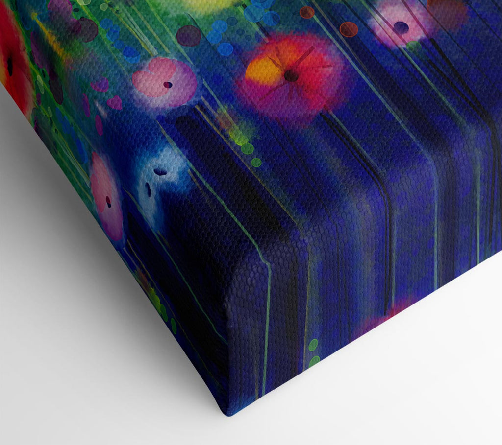 Picture of Psychedelic Flower Garden Canvas Print Wall Art