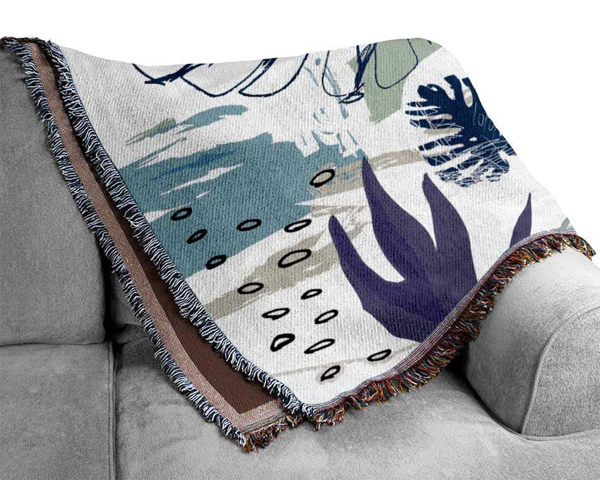 Jungle Abstract Woven Blanket