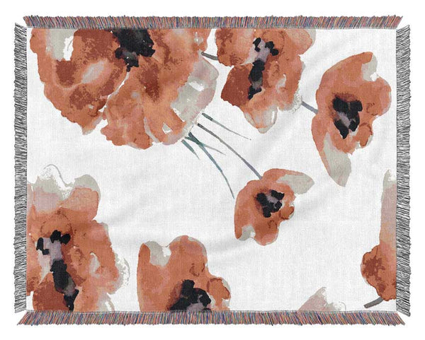 Just Poppies Woven Blanket