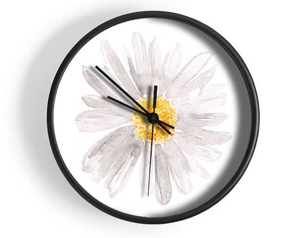 Grey Petal Beauty Clock - Wallart-Direct UK