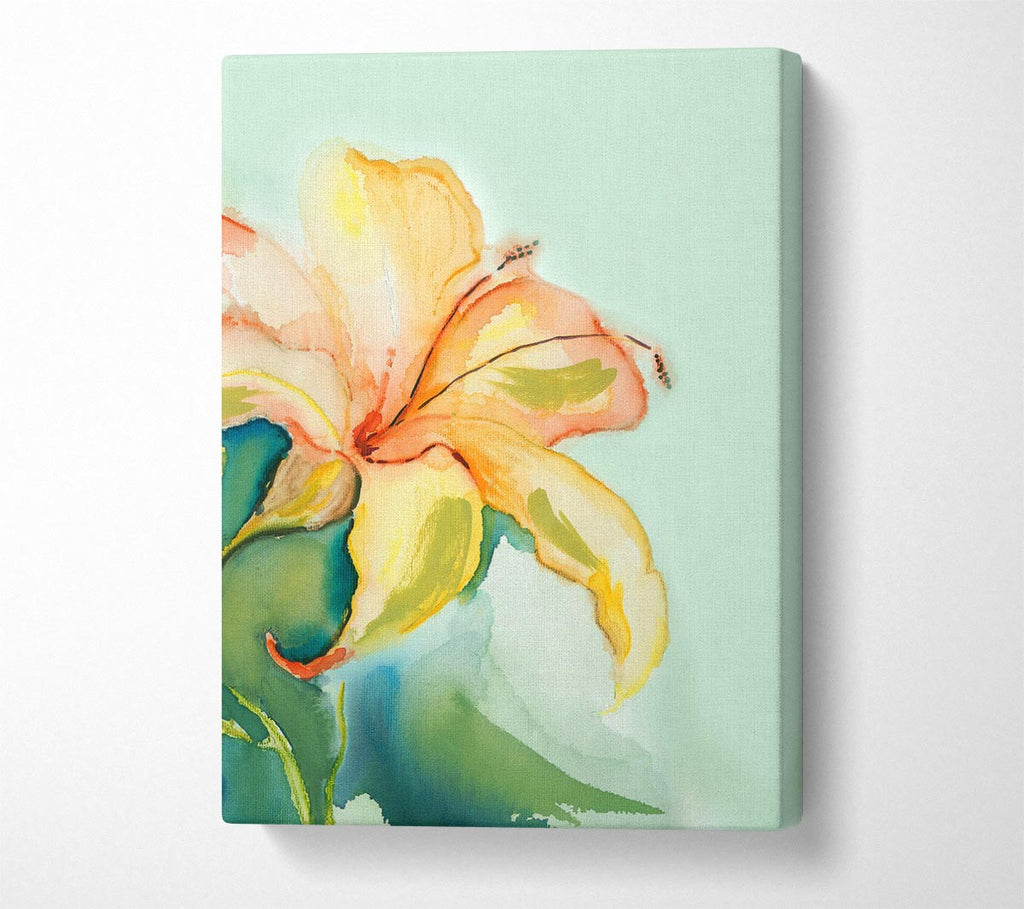 Picture of Single Lily Canvas Print Wall Art