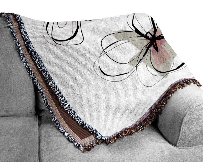Pastel Petal Madness Woven Blanket