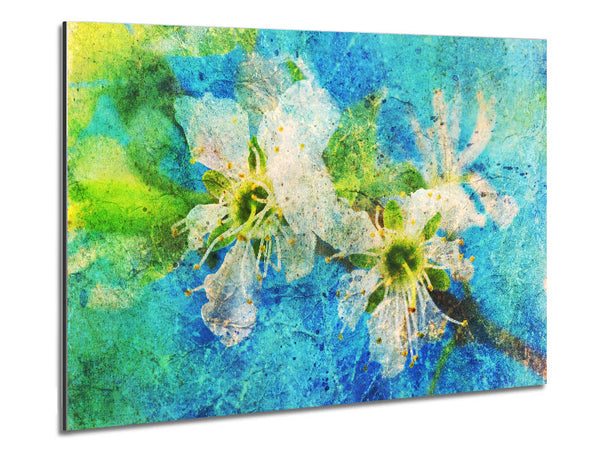 Cherry Apple Blossom Metal Print