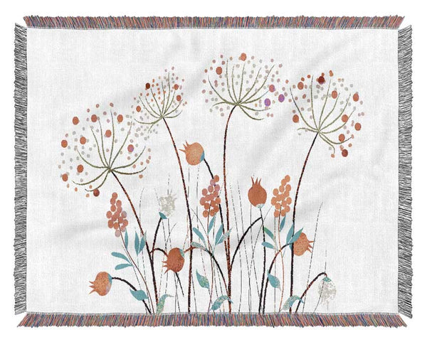 Wild Flower Colours Woven Blanket