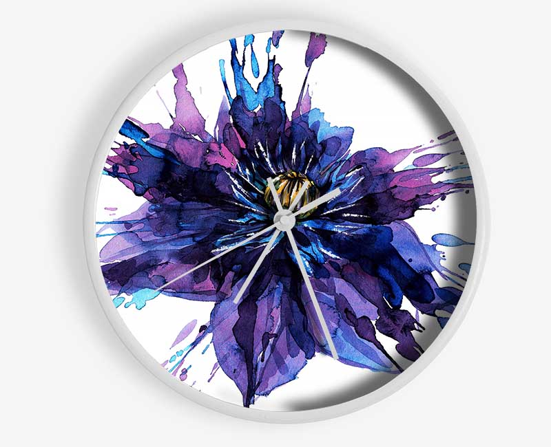 Water Lily Splash Clock - Wallart-Direct UK