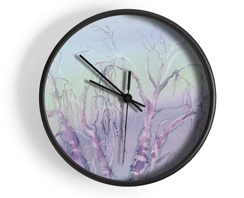 Winter Tree 1 Clock - Wallart-Direct UK