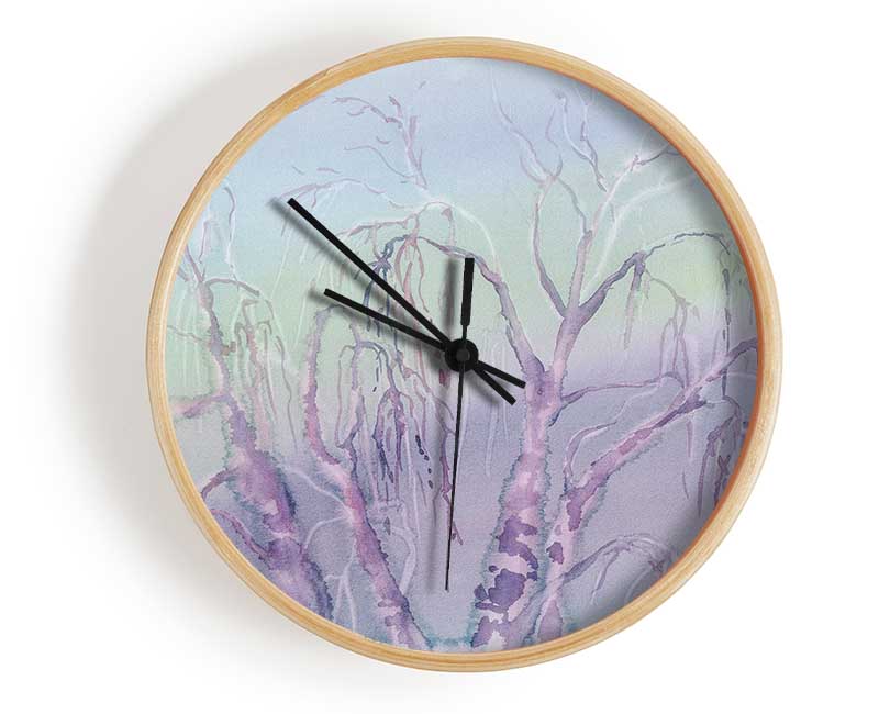 Winter Tree 1 Clock - Wallart-Direct UK