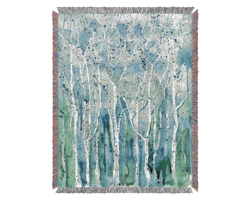 Tree Splash Woven Blanket