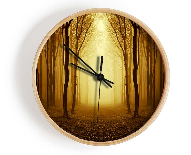 Through The Golden Path Clock - Wallart-Direct UK