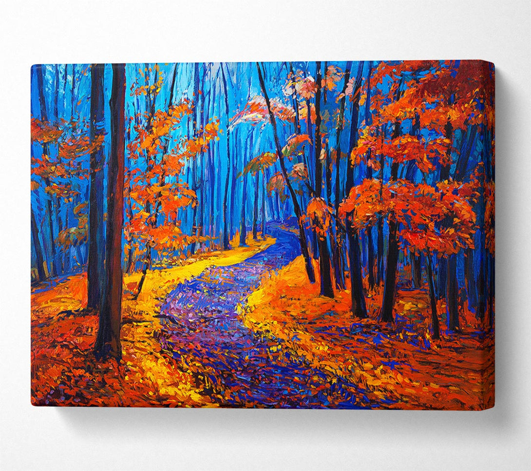 Picture of Stunning Autumn Walk Canvas Print Wall Art