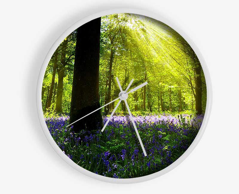 Bluebell Sun Blaze Clock - Wallart-Direct UK