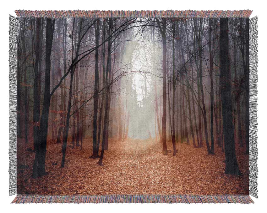 Autumn Mist Woven Blanket