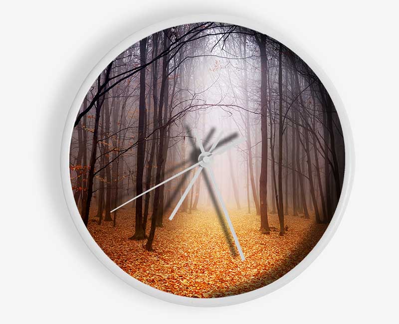 Autumn Mist Clock - Wallart-Direct UK
