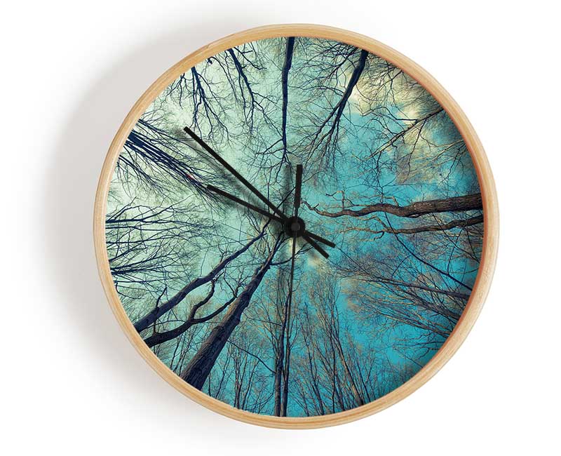 Sky Of Trees Clock - Wallart-Direct UK