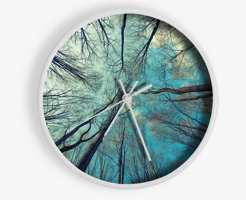 Sky Of Trees Clock - Wallart-Direct UK