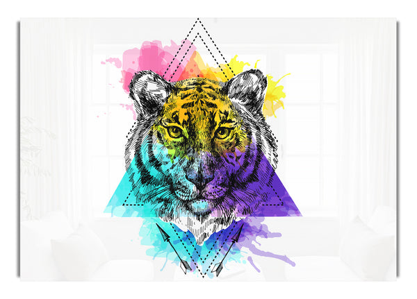 Tiger-Farbspritzer