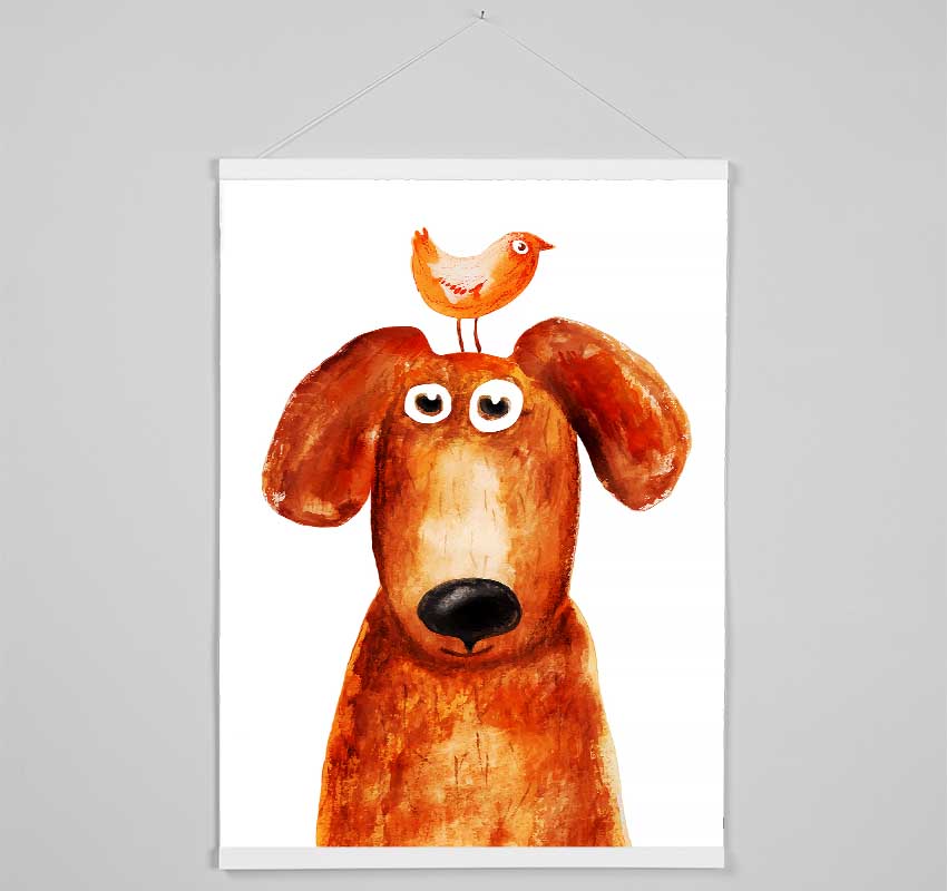 Wheres The Bird Dog Hanging Poster - Wallart-Direct UK