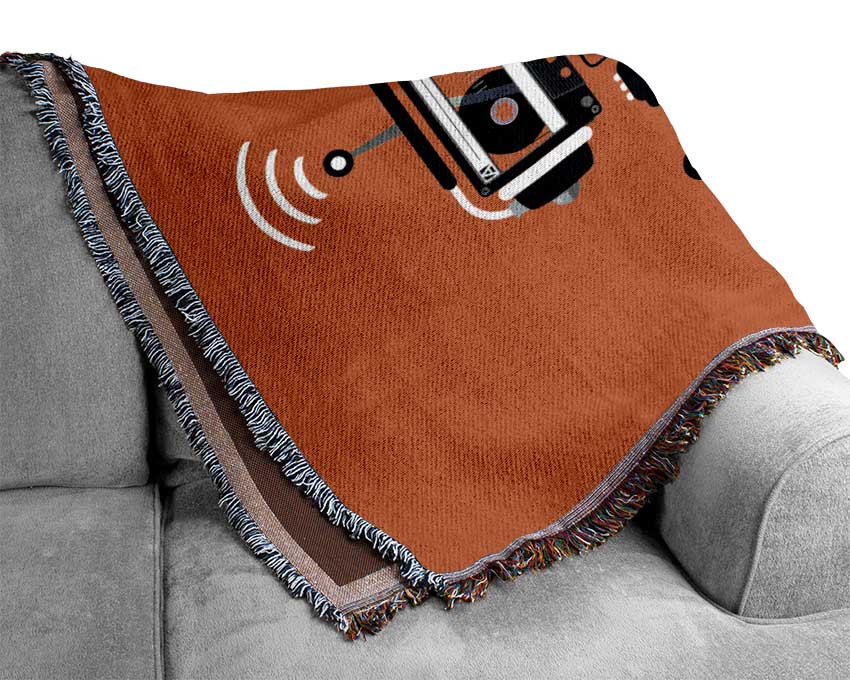 Robot Dance Woven Blanket