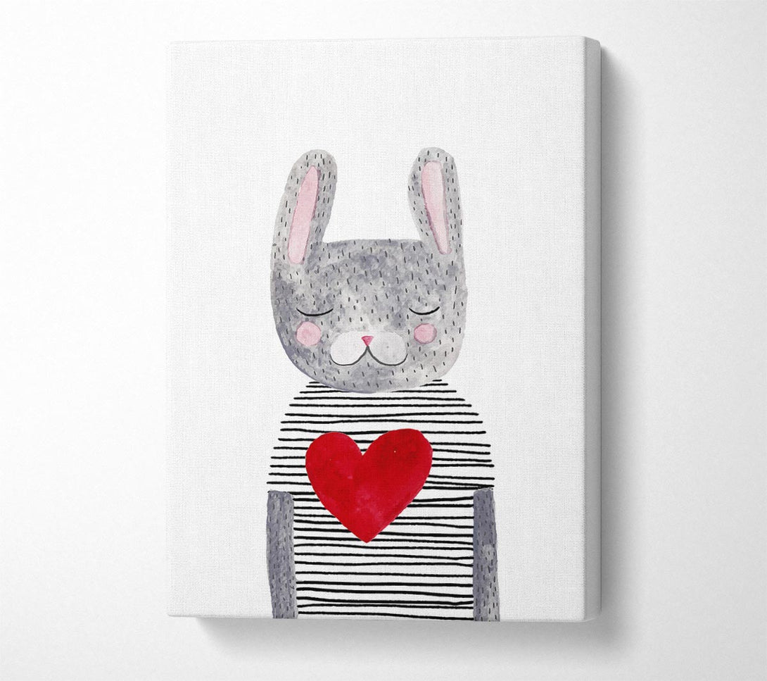 Picture of Cat Heart Canvas Print Wall Art