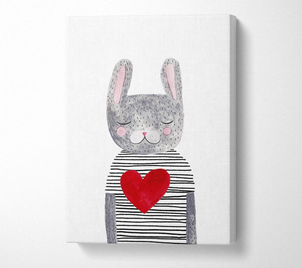 Picture of Cat Heart Canvas Print Wall Art