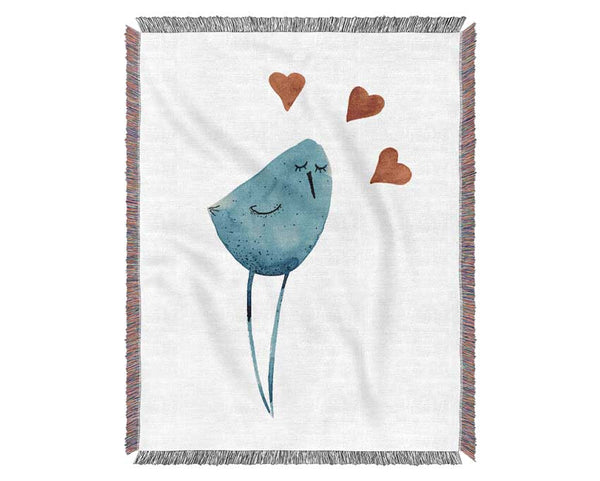 Bird Of Love Woven Blanket