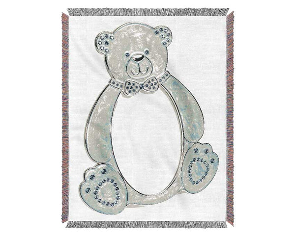 Teady Bear Sparkle Woven Blanket