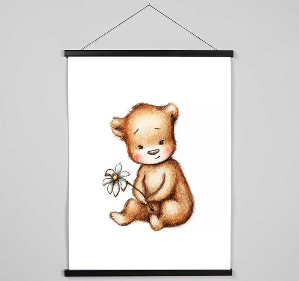 Flower Bear Hanging Poster - Wallart-Direct UK