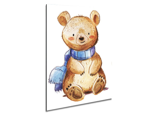 Winter Bear Metal Print