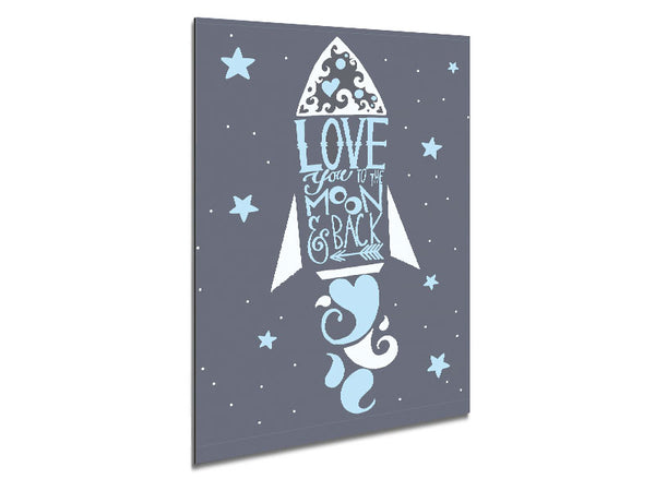 Rakete liebt dich bis zum Mond