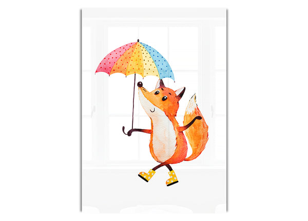 Foxy In The Rain