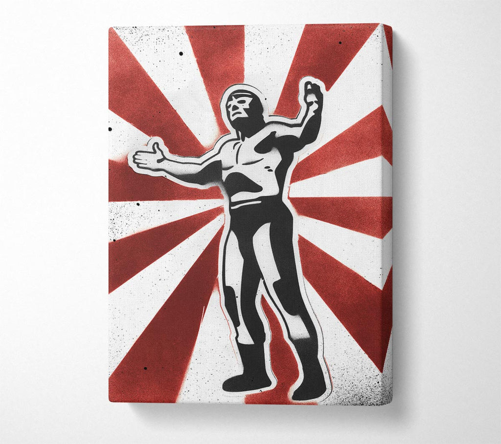 Picture of Wrestling Hero Canvas Print Wall Art