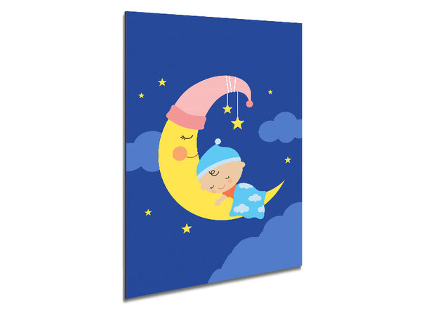 An den Mond gekuschelt