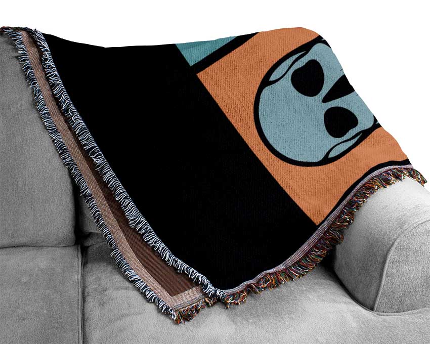 Smiling Skulls Woven Blanket