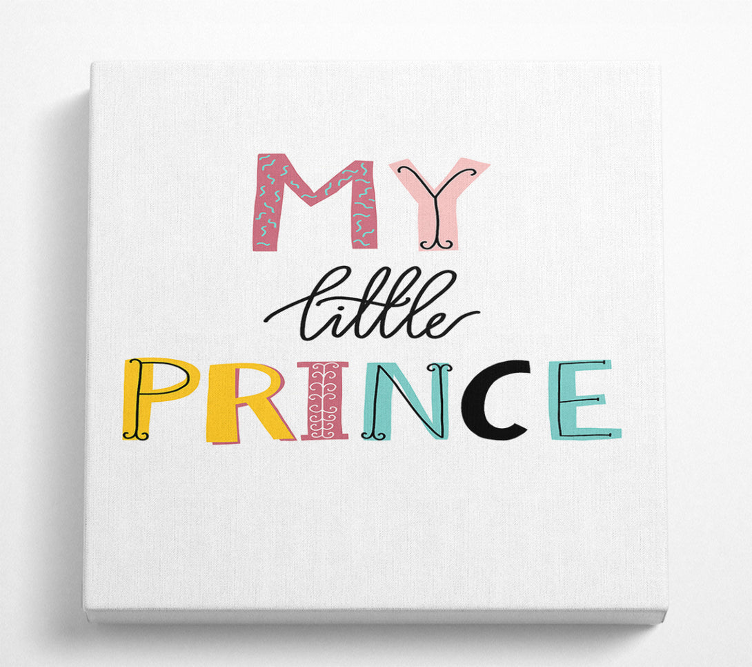 A Square Canvas Print Showing My Little Prince Square Wall Art