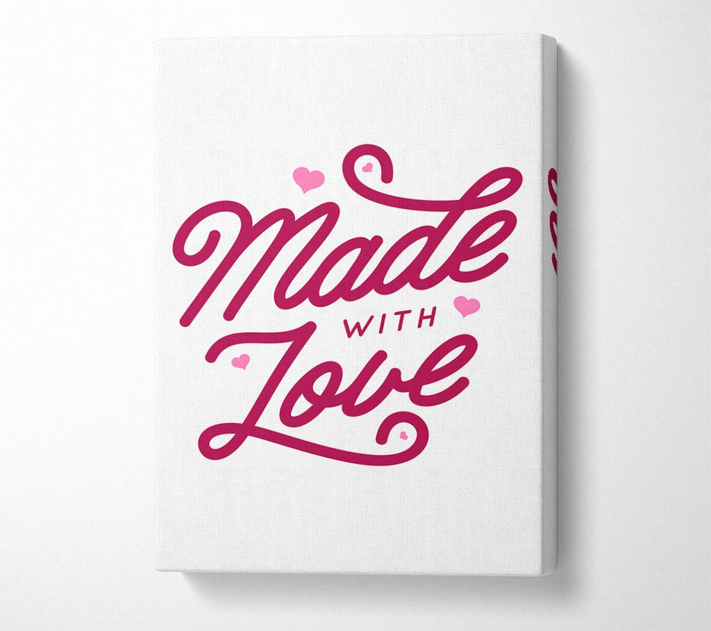 Picture of Made With Love Canvas Print Wall Art