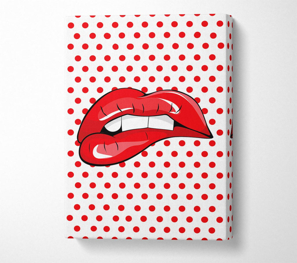 Picture of Red Lips 1 Canvas Print Wall Art