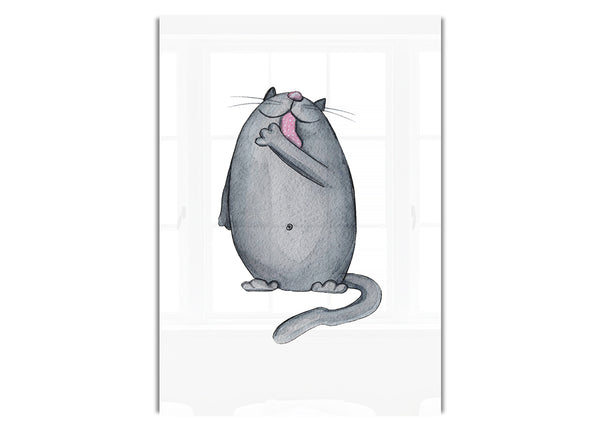 Fröhliche Katze