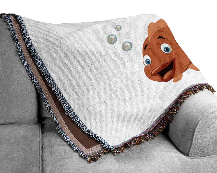 Goldfish Love 1 Woven Blanket
