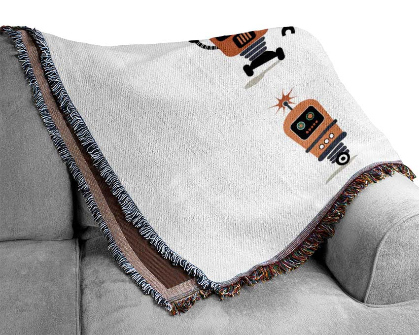 Robot Tribe Woven Blanket