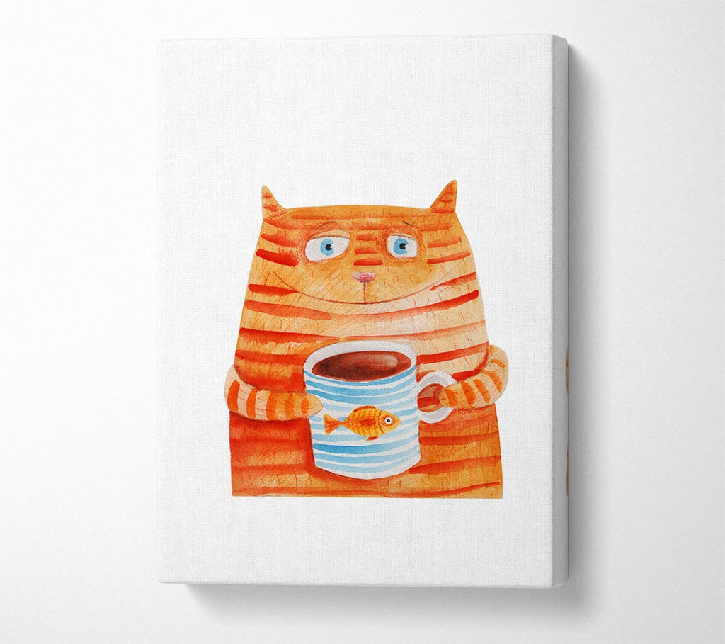 Picture of Tom Cat Drink Canvas Print Wall Art