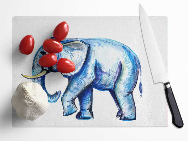 Wondering Elephant Glass Chopping Board