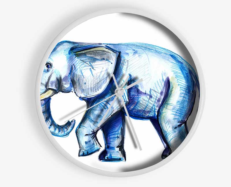 Wondering Elephant Clock - Wallart-Direct UK