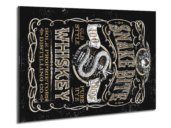 Snake Bite Whiskey Metal Print