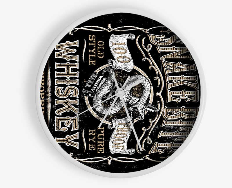 Snake Bite Whiskey Clock - Wallart-Direct UK